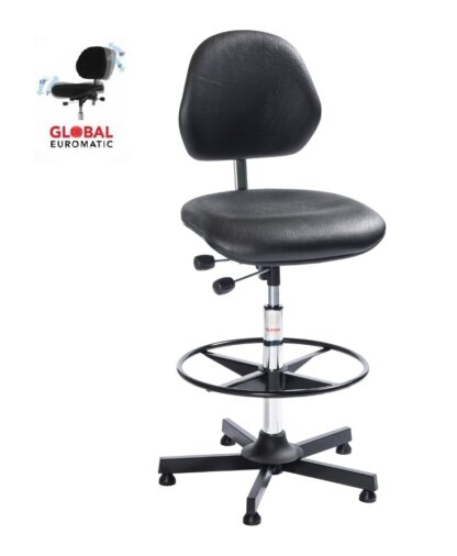 Krzesło uniwersalne Aktiv alba- praktyczne i solidne krzesło robocze z regulowanym siedziskiem, oparciem i podnóżkiem. Produkowane przed duńską firmę.