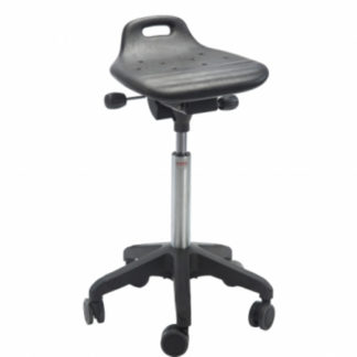 Krzesło obrotowe hoker Omega Octopus  – to siedzisko zapewniające właściwą pozycję półstojącą lub półsiedzącą z regulacją wysokości.