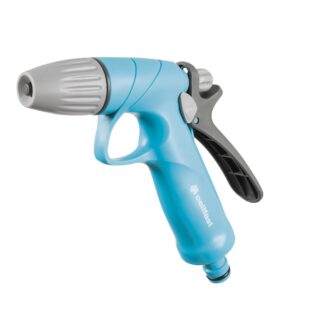 Zraszacz pistoletowy ORION CELLPRO posiada pełną oraz płynną regulację kształtu strumienia wody co daje lepsze podlewanie.