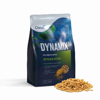 Pokarm dla ryb Oase Dynamix Sticks Vital 4L jest odpowiednie dla wszystkich ryb ozdobnych, szczególnie dla gatunków o naturalnym ubarwieniu.