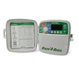Sterowniki Rain Bird ESP-TM2 to prosty, elastyczny i niezawodny sterownik do zastosowań prywatnych. Możesz rozbudować ESP-TM2 o obsługę WiFi.