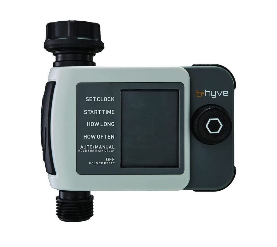 Sterownik Orbit B-Hyve XD Bluetooth bateryjny sterownik na kran 1 sekcja. Możliwość rozbudowy sterownika o moduł Wi-Fi i sterowania zdalnego z telefonu.