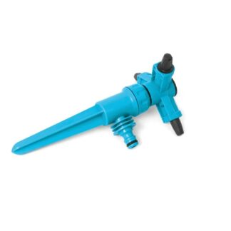 Zraszacz obrotowy TWISTER BASIC zraszacz trójramienny z możliwością regulacji prędkości obrotowej poprzez pokręcanie dyszami wylotowymi.