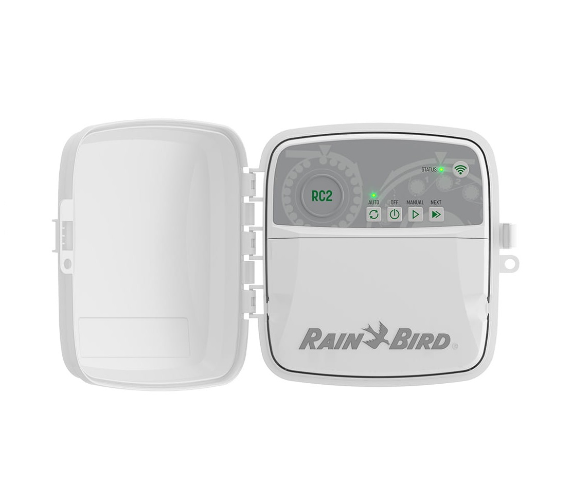 Sterownik Rain Bird RC2 dzięki temu NOWEMU rozwiązaniu do inteligentnego sterowania nawadnianiem możesz śmiało zarządzać swoim systemem z dowolnego miejsca.